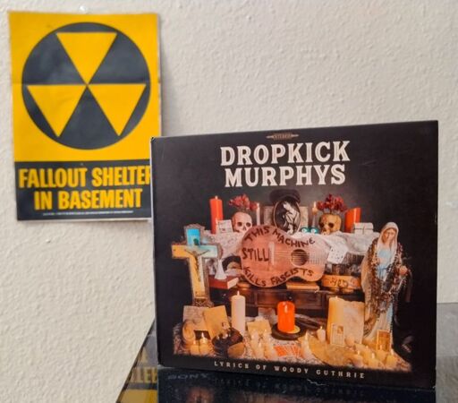 Dropkick Murphy's "This Machine Still Kills Fascists" showing a tribute to Guthrie's guitar